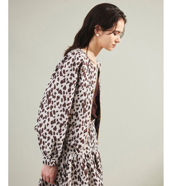 Grace Class「レオパードジャガードブルゾン」|ブルゾン・スタジャン|