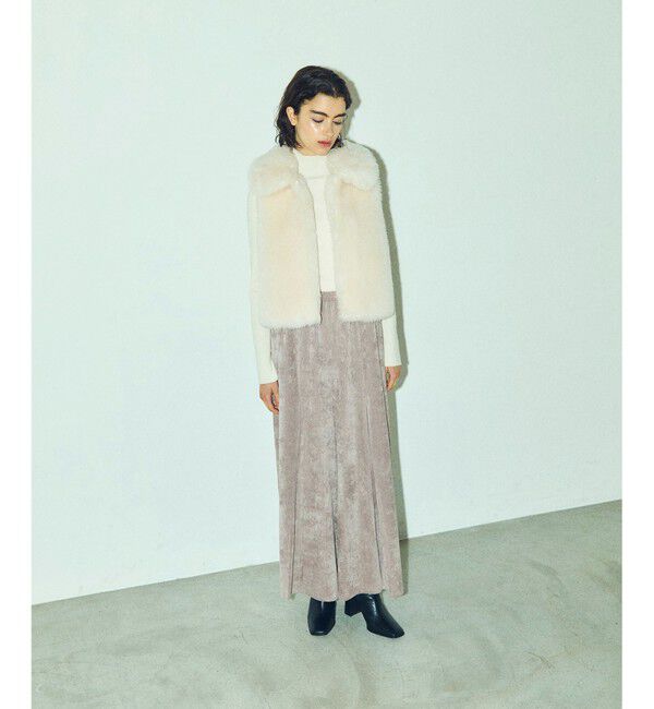 GRACE CONTINENTAL「コーデュロイフレアパンツ」|その他|ベージュ