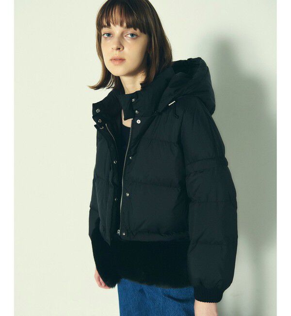 Diagram「ヘムファーショートダウンジャケット」|ダウン|ブラック