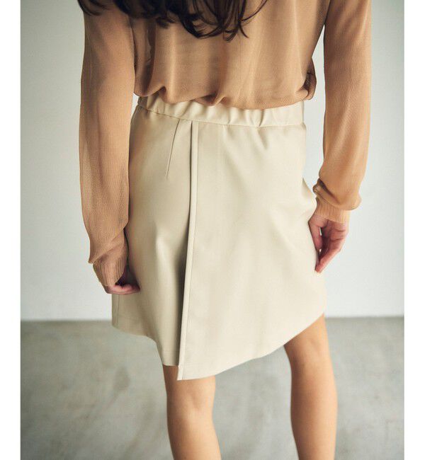 GRACE CONTINENTAL「フェイクレザーミニスカート」|スカート|