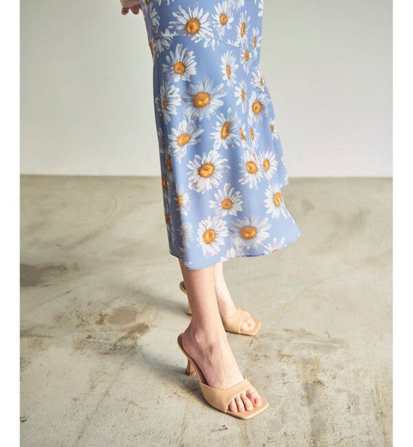 GRACE CONTINENTAL「マーガレットフラワープリントスカート」|スカート|