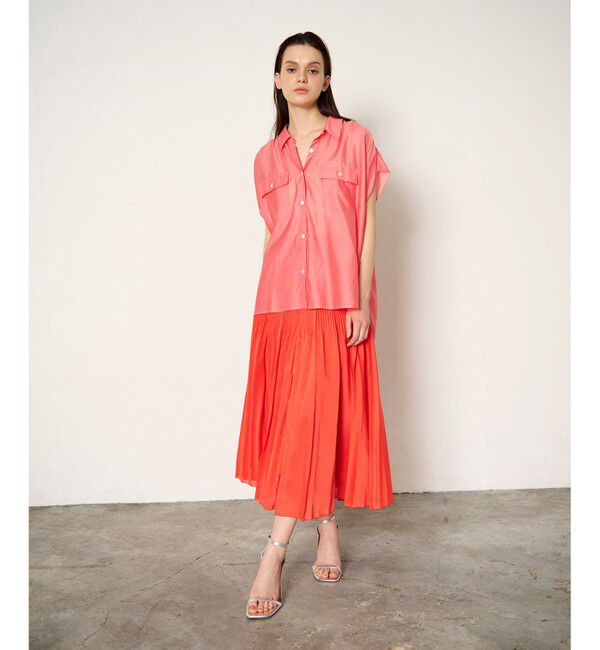 Diagram「オーガンジープリーツスカート」|スカート|オレンジ