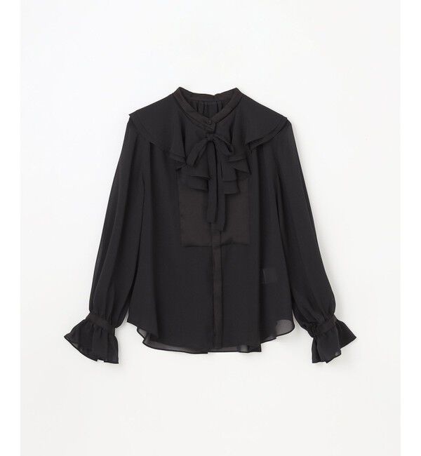 Grace Class「シアーラッフルカラーブラウス」|シャツ・ブラウス|