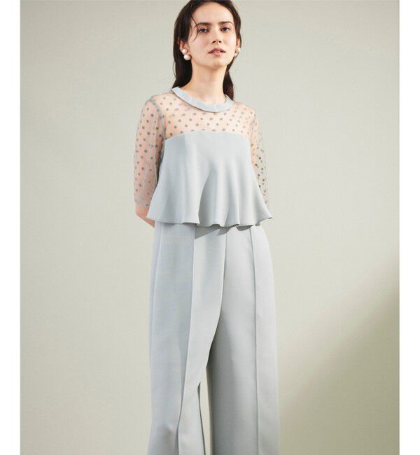 Grace Class「ドットチュールサロペット」|オールインワン|