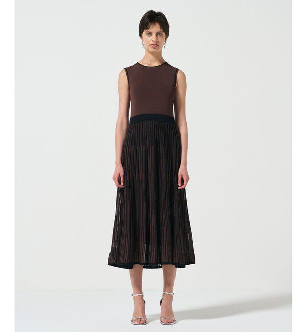 Diagram「バイカラーシアーニットワンピース」|ワンピース|