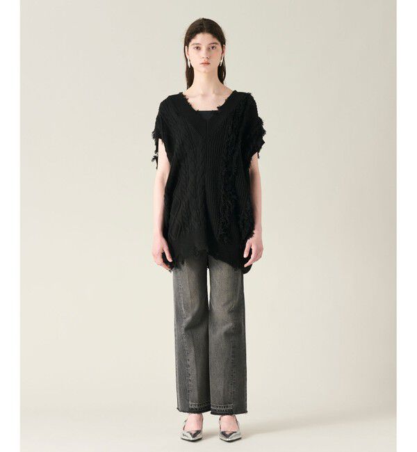 GRACE CONTINENTAL「クラッシュニットトップ」|ニット・セーター|