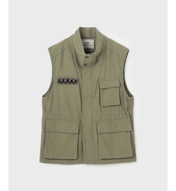 GRACE CONTINENTAL「ビジューアーミーベスト」|ベスト・ジレ|