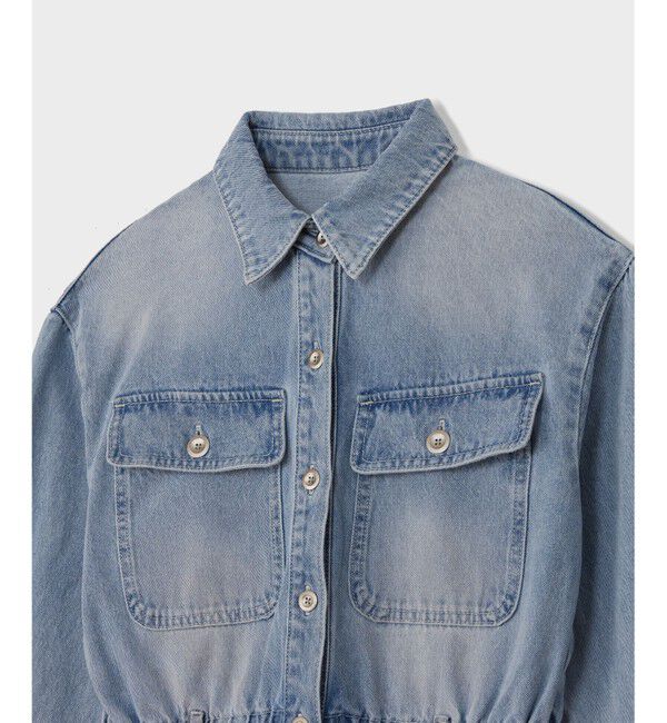 Grace Class「デニムドロストスリットワンピース」|ワンピース|