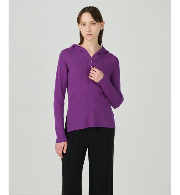 Grace Class「メリノウールリブフーディー」|ニット・セーター|