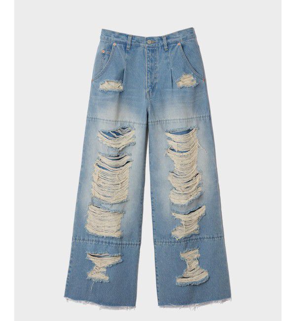 Grace Class「ハードクラッシュデニムパンツ」|デニム|