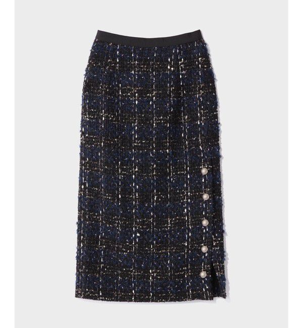 Grace Class「サイドスリットツイードスカート」|スカート|