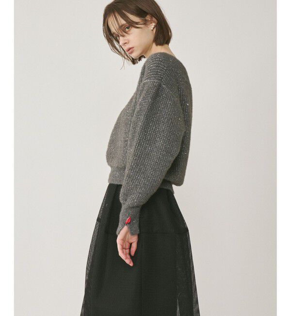 GRACE CONTINENTAL「ラメリップニットトップ」|ニット・セーター|