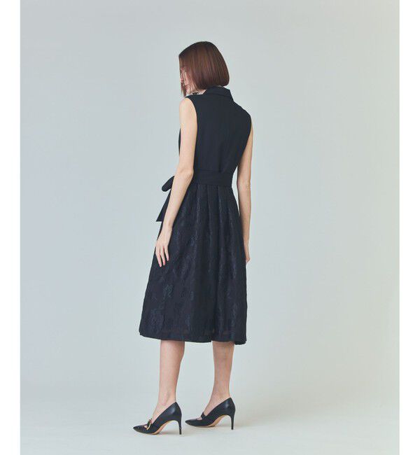 Grace Class「フラワージャガードテーラードレス」|ワンピース|