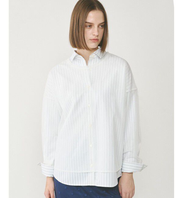 Diagram「チュールレイヤードシャツ」|シャツ・ブラウス|ホワイト