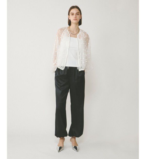  「チュールノーカラーブルゾン」|ブルゾン・スタジャン|