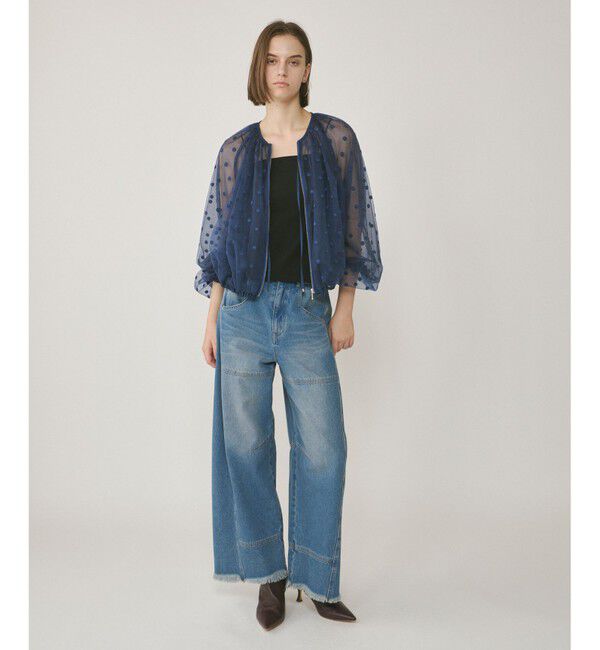  「チュールノーカラーブルゾン」|ブルゾン・スタジャン|