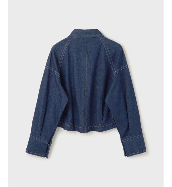  「ラグランショートシャツジャケット」|デニムジャケット|
