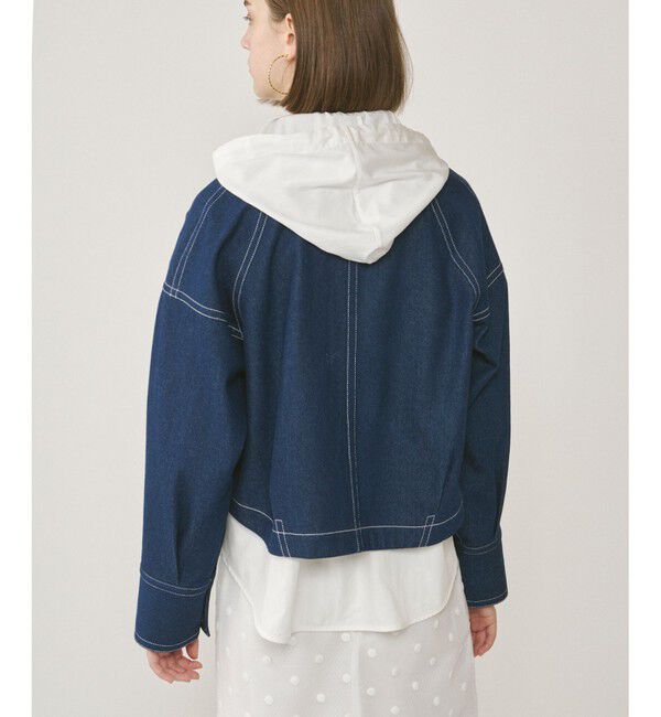  「ラグランショートシャツジャケット」|デニムジャケット|