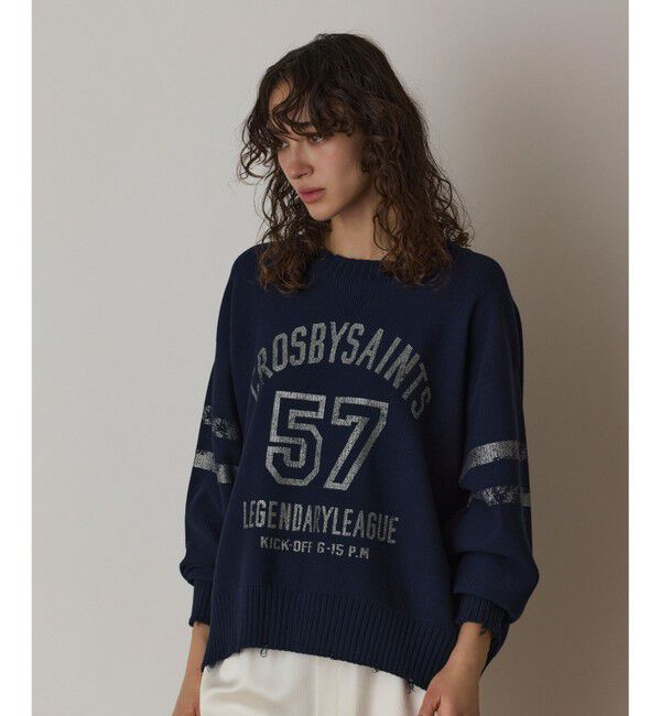  「ナンバリングニットトップ」|ニット・セーター|