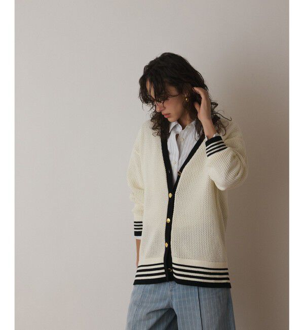 Diagram「メッシュラインニットカーディガン」|カーディガン|