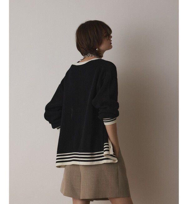 Diagram「メッシュラインニットカーディガン」|カーディガン|