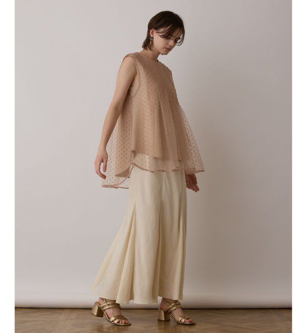 GRACE CONTINENTAL「シアージャガードカットトップ」|シャツ・ブラウス|