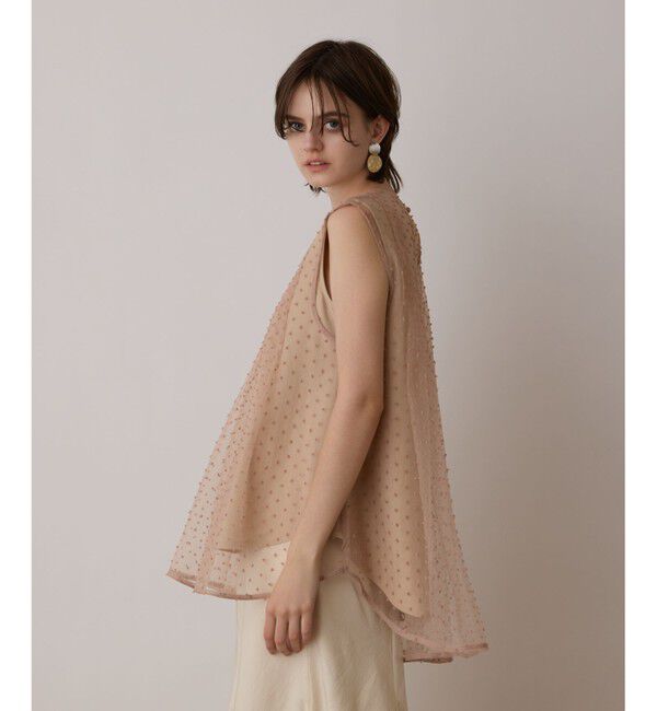 GRACE CONTINENTAL「シアージャガードカットトップ」|シャツ・ブラウス|