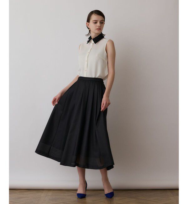 GRACE CONTINENTAL「シアーメッシュスカート」|スカート|