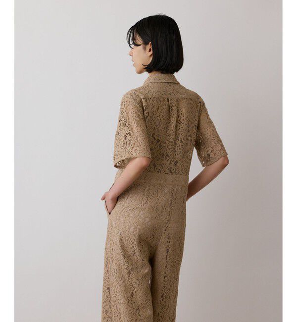 GRACE CONTINENTAL「コードレースジャンプスーツ」|オールインワン|