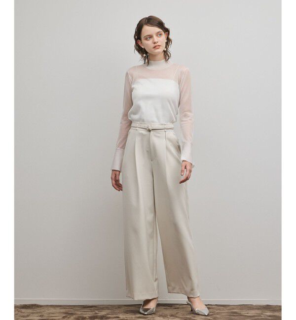 GRACE CONTINENTAL「ダブルクロスワイドパンツ」|その他|