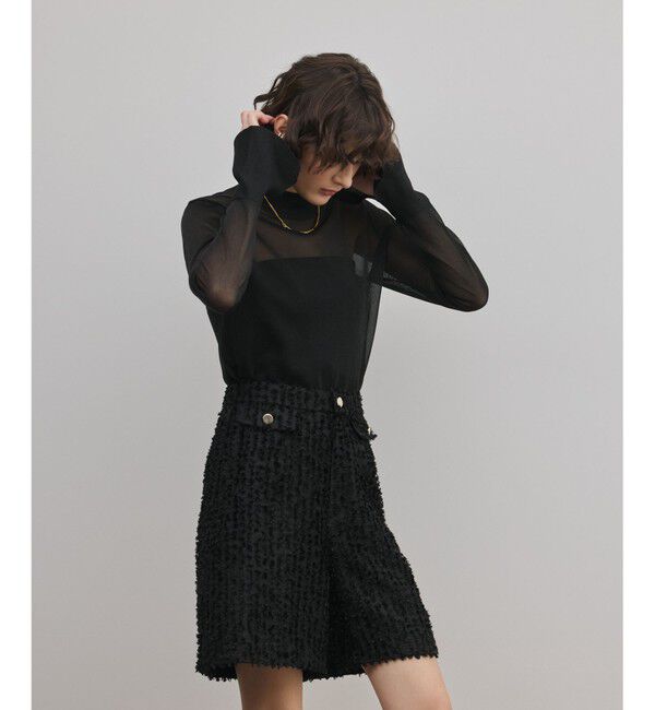 GRACE CONTINENTAL「シアーハイネックニットトップ」|その他|