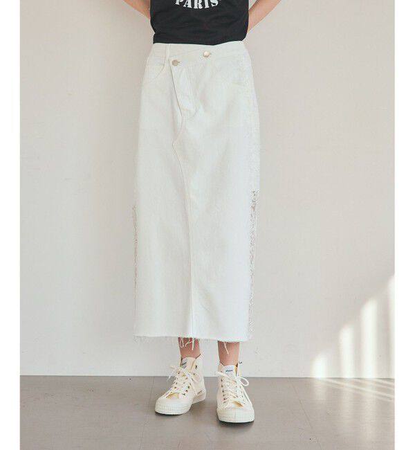 Grace Class「サイドレースデニムスカート」|スカート|