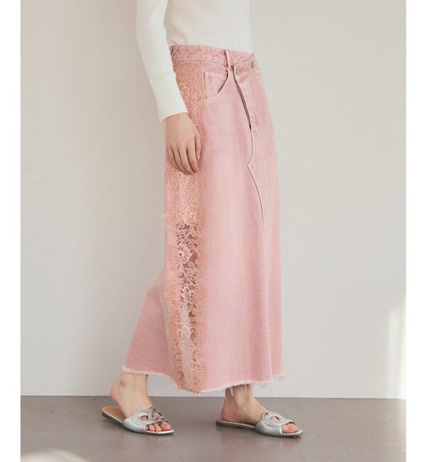 Grace Class「サイドレースデニムスカート」|スカート|