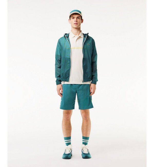 LACOSTE「ライトウェイト撥水パッカブルジャケット」|ブルゾン・スタジャン|