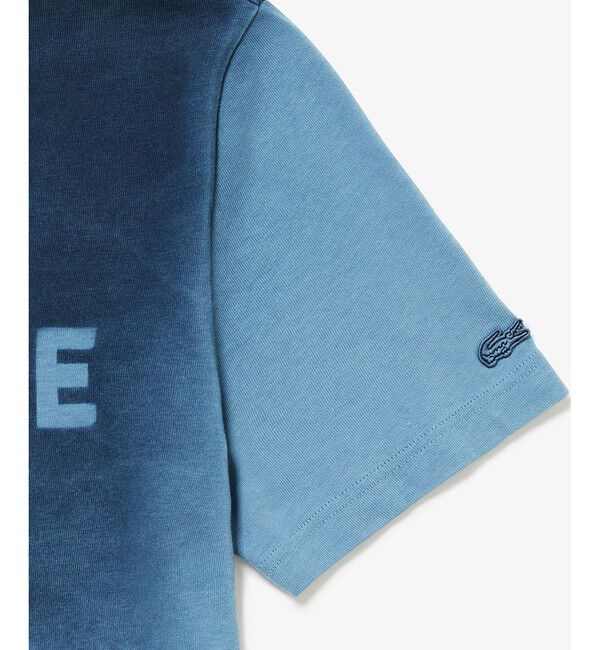LACOSTE「グラデーション ステンシルブランドネームロゴTシャツ」|Tシャツ・カットソー|