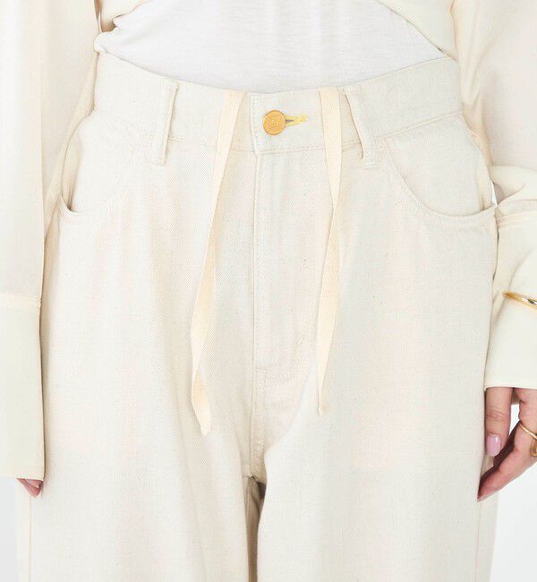 Rie Miller「【RM denim】リネン混ひも付きリラックスパンツ」|その他|