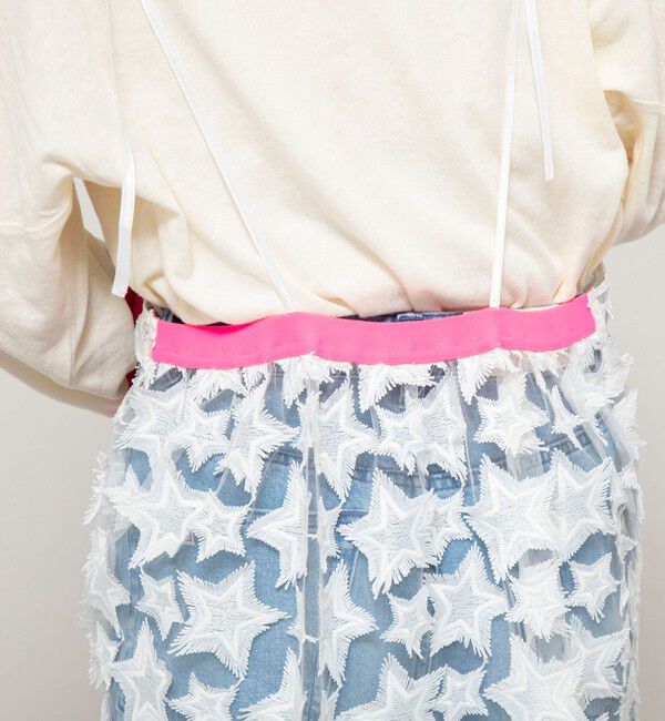 Rie Miller「45th limited editionウォッシャブルスターフリンジキャミワンピース」|ワンピース|