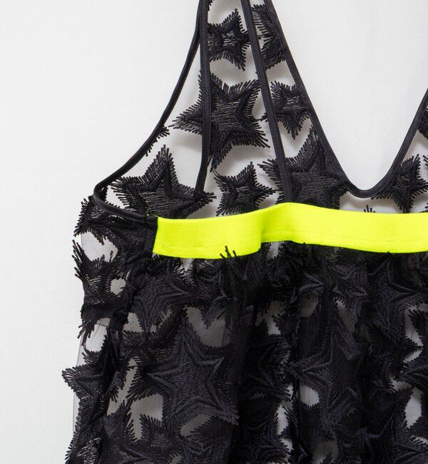 Rie Miller「45th limited editionウォッシャブルスターフリンジキャミワンピース」|ワンピース|