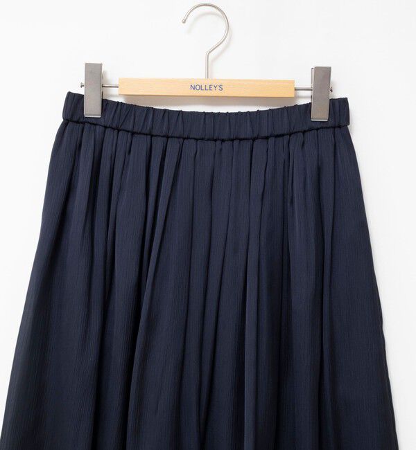 NOLLEY'S「ウォッシャブルサテン楊柳ギャザースカート」|スカート|