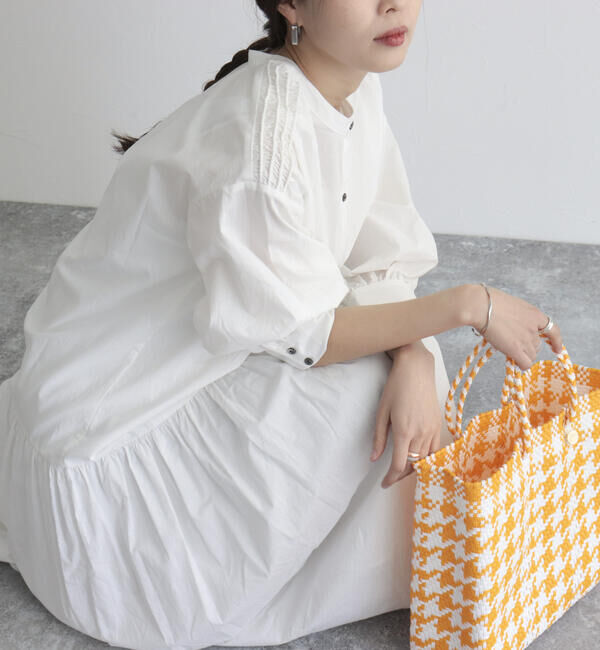 fredy emue「【fredyemueフレディエミュ】コードボリュームシャツワンピース」|ワンピース|