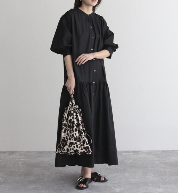 fredy emue「【fredyemueフレディエミュ】コードボリュームシャツワンピース」|ワンピース|