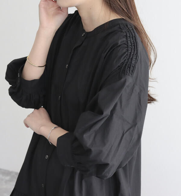 fredy emue「【fredyemueフレディエミュ】コードボリュームシャツワンピース」|ワンピース|