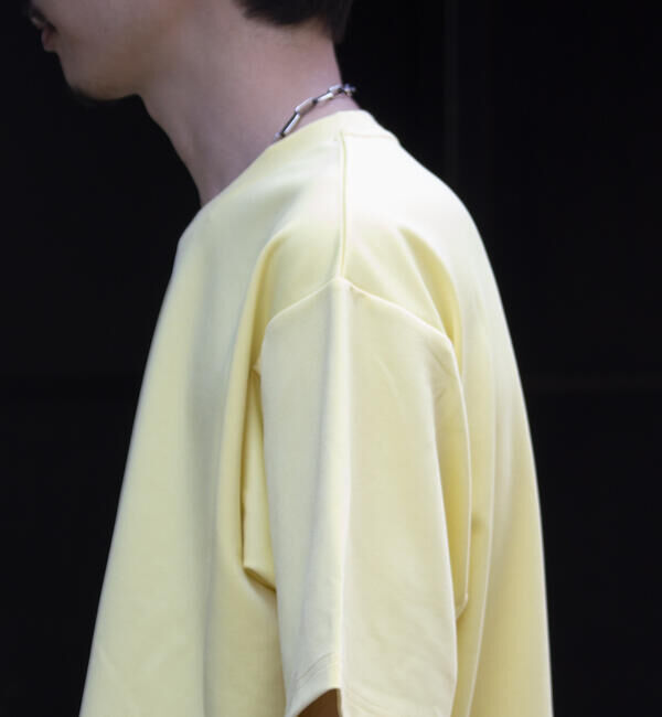 GLOSTER「【GLOSTER/グロスター】ポンチオーバーサイズ クルーネックTシャツ サイドスリット」|Tシャツ・カットソー|