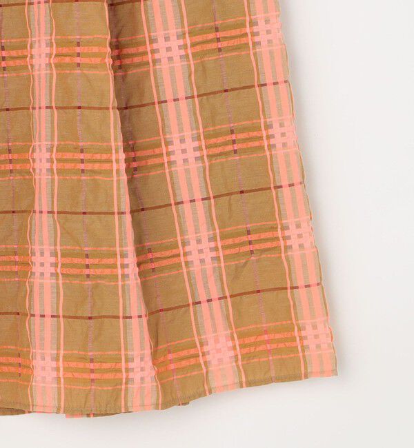  「シアーチェックタックギャザースカート」|スカート|