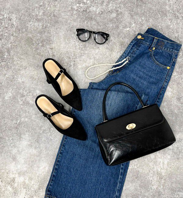 fredy emue「アンクルベルトローヒール」|パンプス|