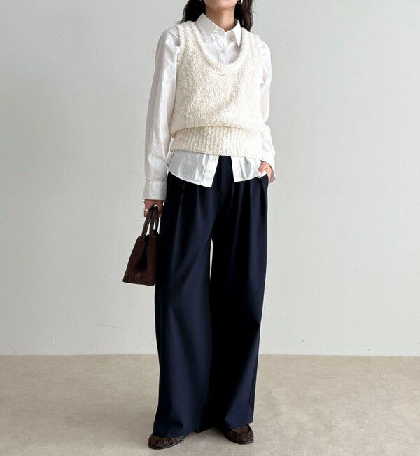 fredy emue「テープMIXニットベスト」|ベスト・ジレ|