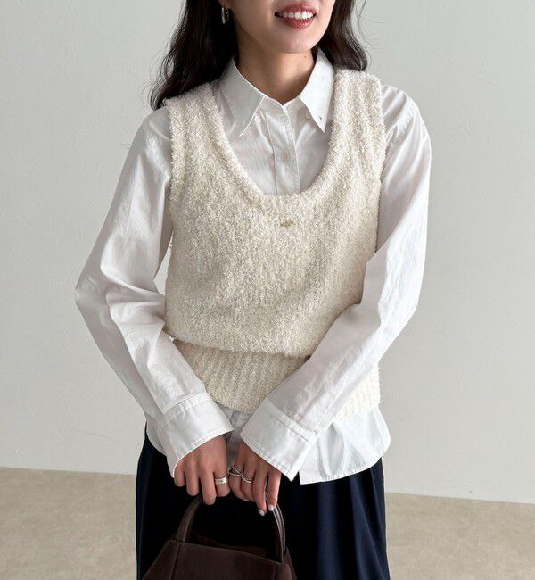 fredy emue「テープMIXニットベスト」|ベスト・ジレ|