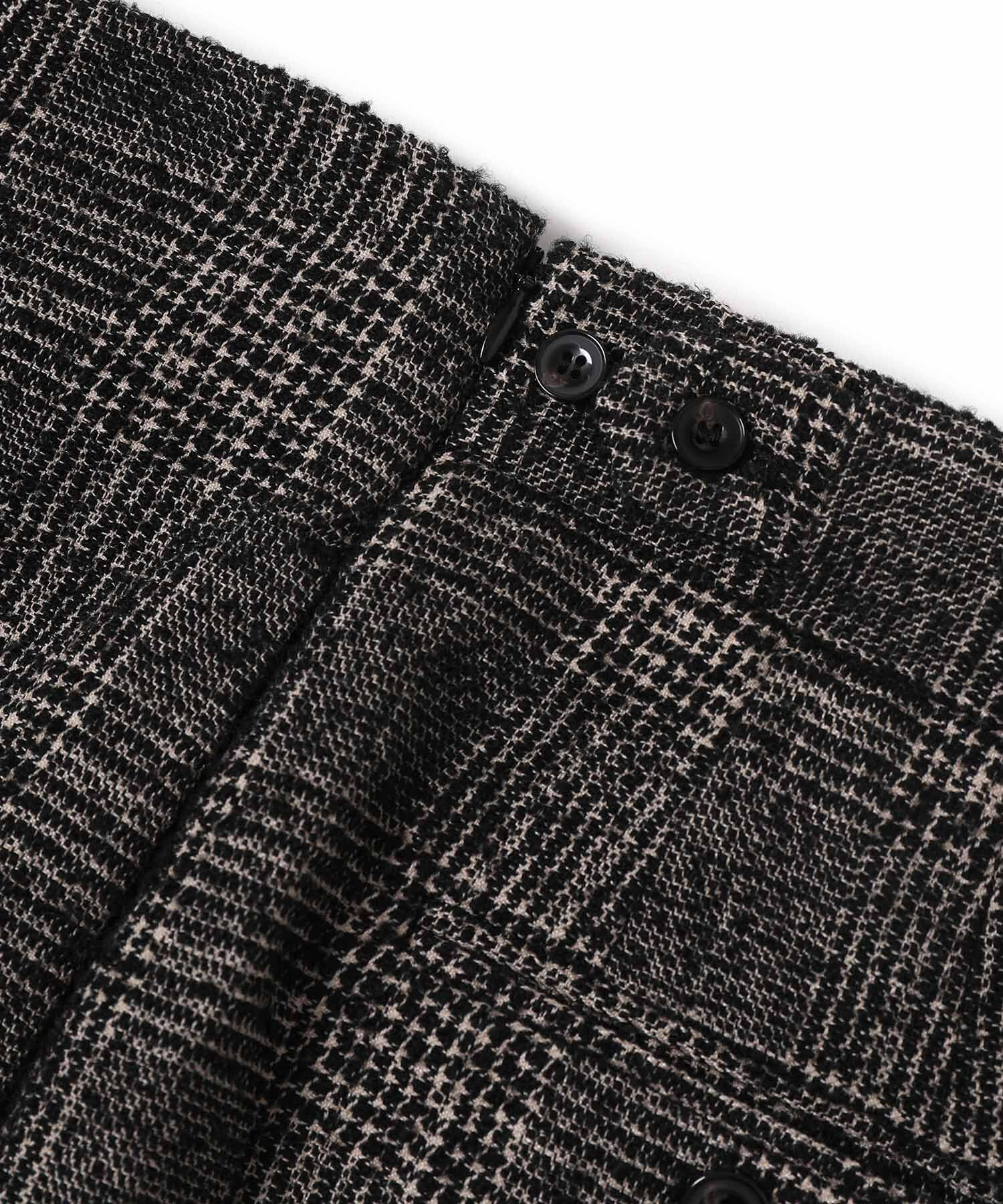 SALON adam et rope'「フロントスリットツイードチェックタイトスカート【セットアップ対応】」|スカート|