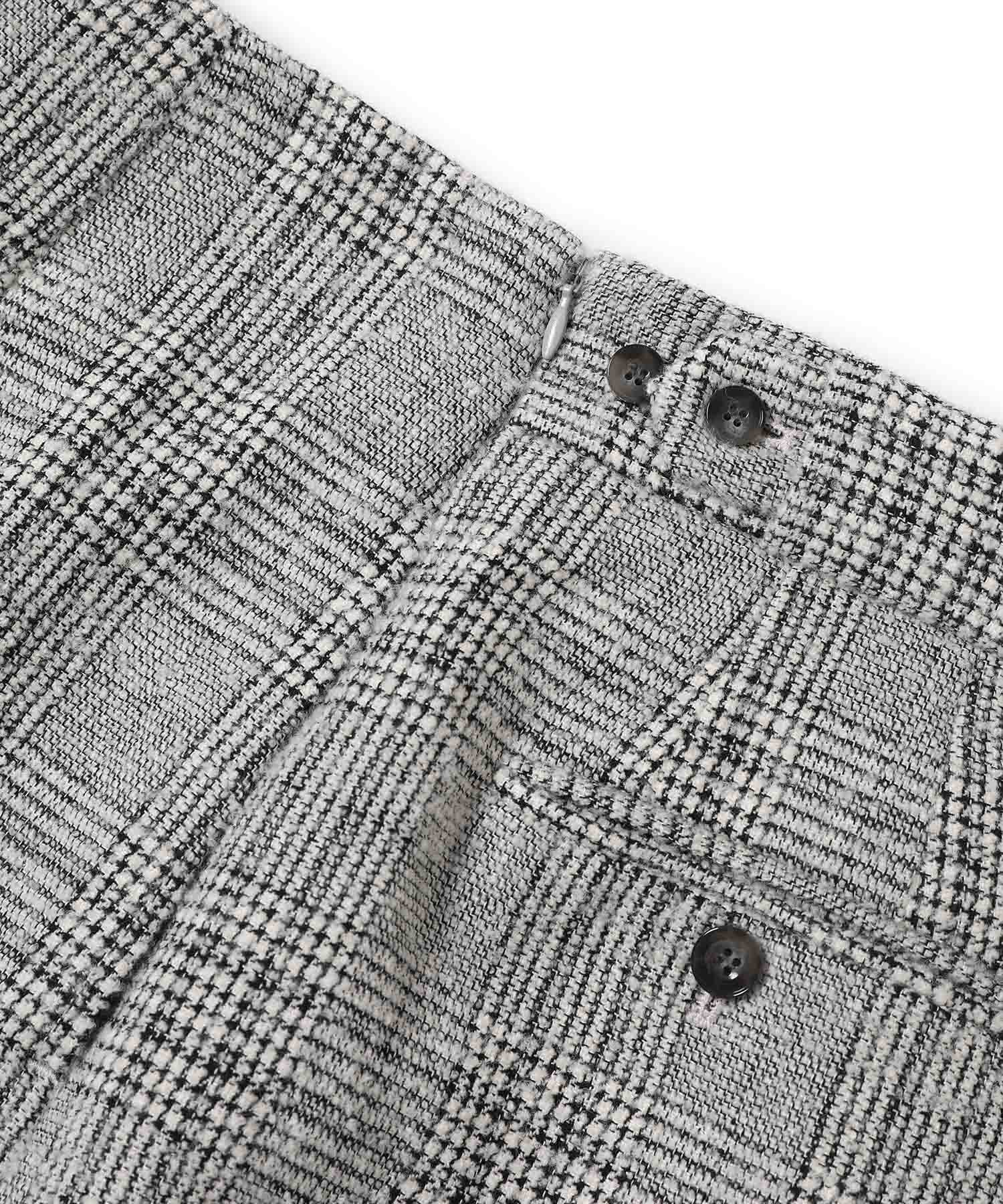 SALON adam et rope'「フロントスリットツイードチェックタイトスカート【セットアップ対応】」|スカート|