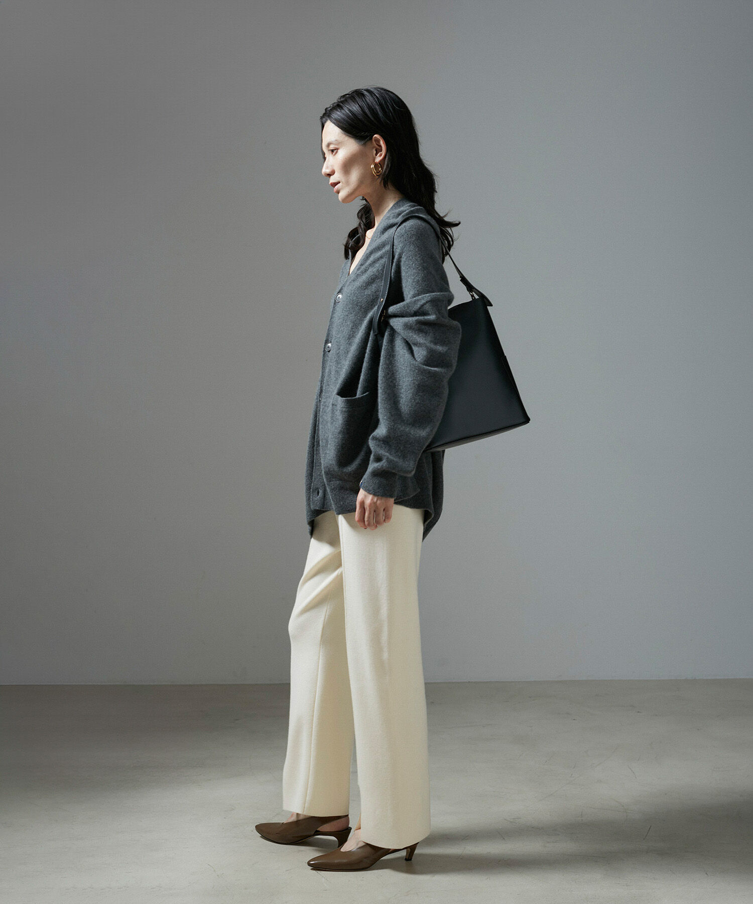 SALON adam et rope'「スウェットライクストレートイージーニットパンツ【セットアップ対応・洗える】」|その他|